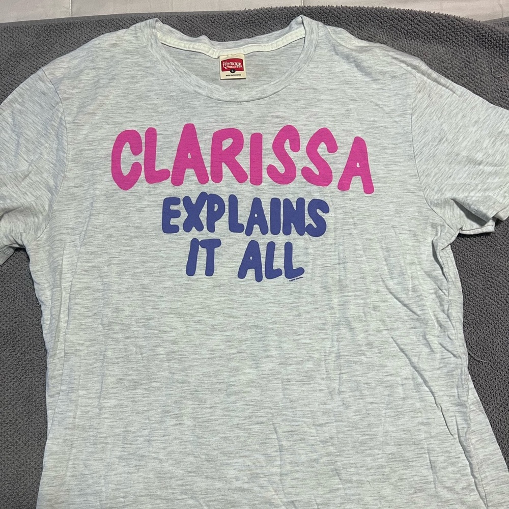 Homage Clarissa Explains it All back and Front shirt - Size Large